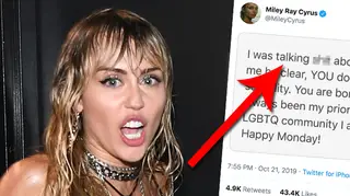 Miley Cyrus clarified her "you don't have to be gay" comments follo