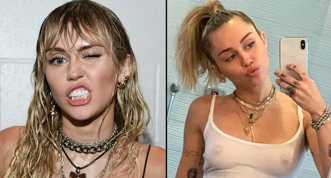 Miley Cyrus backstage during the 2019 MTV Video Music Awards, Instagram selfie.