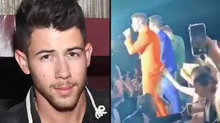 Nick Jonas groped by fan on stage at Jonas Brothers concert in shocking video