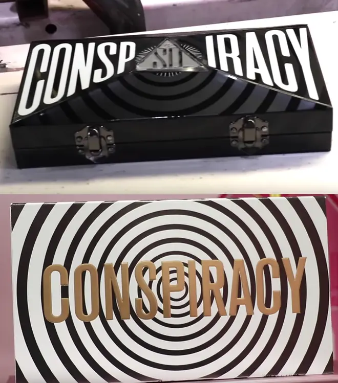 The first look at the official Conspiracy eyeshadow palette design