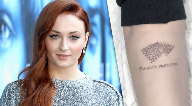 Sophie Turner Game Of Thrones Stark Tattoo