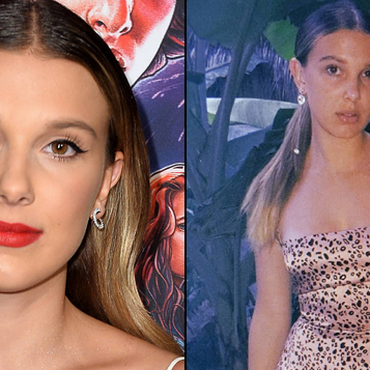 Millie Bobby Brown Wears '70s Floral Gown at “Stranger Things” Screening