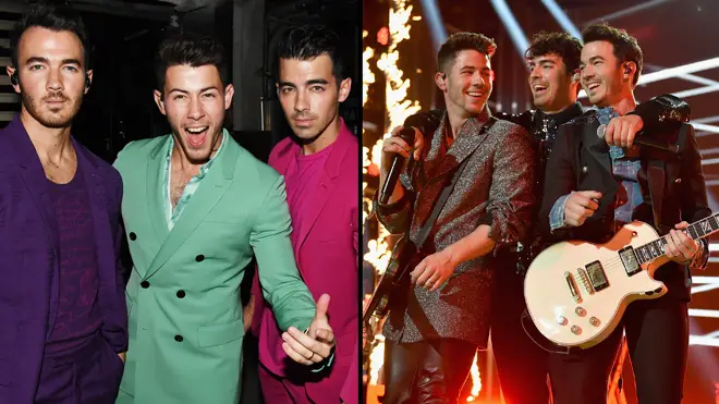 Jonas Brothers react to their first Grammy nomination since reuniting