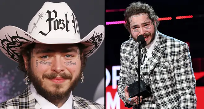 Post Malone attends the 2019 American Music Awards at Microsoft Theater.