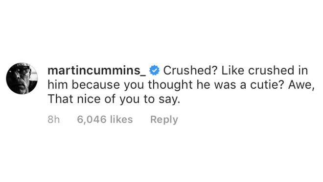 Martin Cummins Instagram